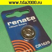 Батарейка CR Батарейка литиевая CR1620 Renata