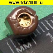 конденсатор Подстроечный 9,8-60пф коричн. TZ03 dip (диаметр 6мм) TZ03P600F169B00 конденсатор переменный