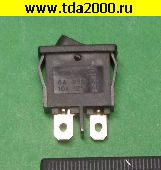 Переключатель клавишный Клавишный 21х10 2pin черный KCD1-110O0111BBA выключатель рокерный (Переключатель коромысловый)