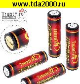 Батарейка 3,6в Элемент (18650) 3400мАч TrustFire (с защитой) Li-ion (реальная емкость 3380) аккумулятор 3,7в