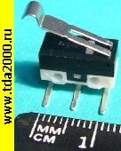 Выключатель концевой Выключатель Микро DM1-02D-30G-G 1A 125VAC (30-3) загнут.рычажок,загнутые выводы концевой