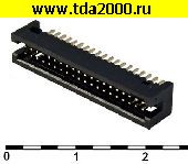 Разъём IDC Разъём IDC1.27-40 W=1.27mm