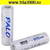 Аккумулятор цилиндрический литиевый Элемент (14500) 900 мАч PALO Li-Ion без защиты (реальная емкость 890) аккумулятор 3,7в