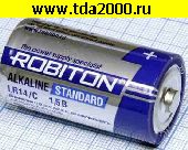 Батарейка R14 Батарейка (C) LR14 ROBITON STANDARD алкалиновая 1,5в