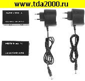 HDMI шнур RJ-45 гнездо~HDMI штекер Комплект передатчик+приемник (сигнал по витой паре до 60м)