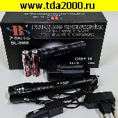фонарь Фонарь BL-8668 T6 Аккумулятор Li-Ion, дальность 1200м, 3 режима, сигнальный конус, с зарядкой от прикуривателя и от 220в