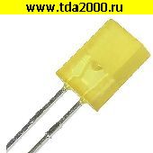 светодиод прямоугольный Светодиод прямоугольный 2х5х7мм желтый L-103 YD