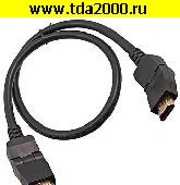 HDMI шнур HDMI штекер~HDMI штекер шнур 0,6м (штекера поворотные) STA-180-Gold (Кабель HDMI)