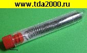 Припой с флюсом Припой 1,0мм 10г Sn63/Pb37 с Флюсом (колба) ПОС61