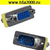 Компьютерный шнур VGA гнездо~VGA штекер Переходник VGA (f)-VGA (m)