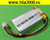 Аккумулятор Аккумулятор 3,7в 800мАч Li-Pol 802540 с разъемом