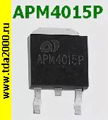 Транзисторы импортные APM4015 P(N) dpak,to-252 (40в 45а P-канал) транзистор