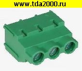 Клеммник на плату Разъём Клеммник DG636-7.62-03P-14-00A(H) терминальный блок  (колодка на плату для провода под винт)