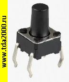 Кнопка Кнопка Кн01 4pin 6х6х8,0 шток 4,2мм (SWT-6,kft02) тактовая