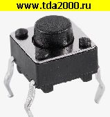 Кнопка Кнопка Кн01 4pin 6х6х5,0 шток 1,2мм (SWT-6,kft02) тактовая