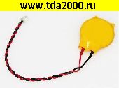 Аккумулятор CR2032 в изоляции с проводами 240 мАч