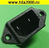 Низкие цены Разъём 220в SCZ гнездо на корпус 2 pin