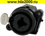 Разъём XLR+Аудио 6.3 гнездо совмещенное пластик на корпус (CANON комбинированный с 6.35мм стерео в одном отверстии)
