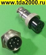 Разъём цилиндрические малогабаритный Разъём Цилиндрический малогабаритный GX16 16M-7 штекер+гнездо
