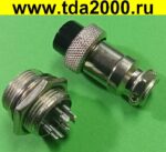 Разъём цилиндрические малогабаритный Разъём Цилиндрический малогабаритный GX16 16M-7 штекер+гнездо — изображение 2