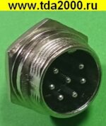 Разъём цилиндрические малогабаритный Разъём Цилиндрический малогабаритный GX16 16M-7 штекер+гнездо — изображение 4