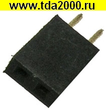 Разъём для плат 2.54мм PBS-1x02 (PBS-02) шаг 2.54 мм