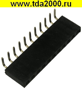 Разъём для плат 2.54мм PBS-1x11R (PBS-11R)шаг 2.54 мм