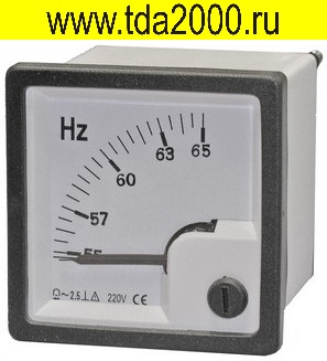 Щитовый прибор ЧМ 55-65гц 220В (48х48)