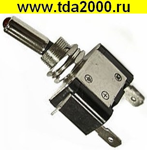 Тумблер ASW-07D кр. подсветка