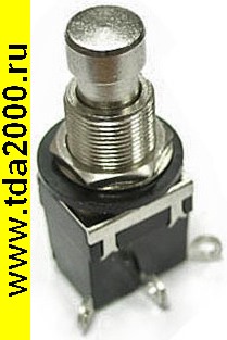 Кнопочный PBS-24-112 ON-(ON) металл переключатель
