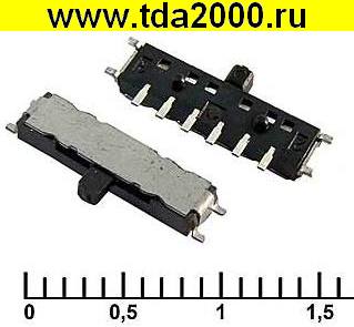 Переключатель SMD IS-1500 движковый