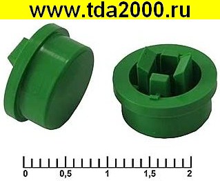 24653.jpg Кнопка Колпачек для кнопки A24 Green — изображение 1