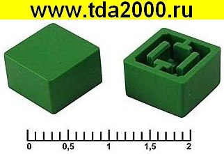 Кнопка Колпачек для кнопки A27 Green