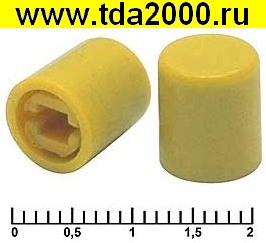 Кнопка Колпачек для кнопки A11 Yellow