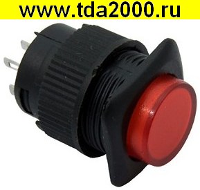 Кнопочный R16-504AD-R Lock переключатель