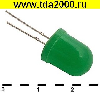 26505.jpg d=10мм зеленый 30 mCd 20 — изображение 1