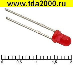 d=3мм красный 30 mCd 20