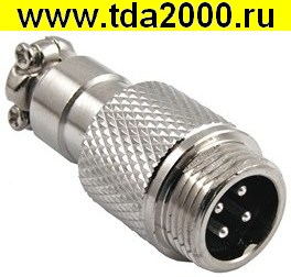 Разъём Цилиндрический малогабаритный GX12M-4