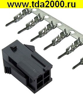 Разъём Питания низковольтный MMF-2x2M pitch 3.0 mm +Terminal