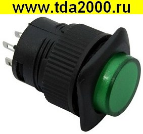 Кнопочный R16-504AD-G Lock переключатель
