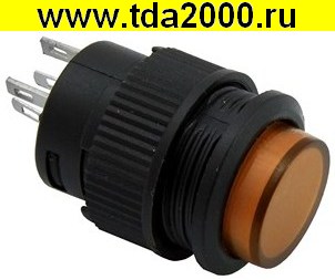 28983.jpg Кнопочный R16-503BD-Y Non Lock переключатель — изображение 1
