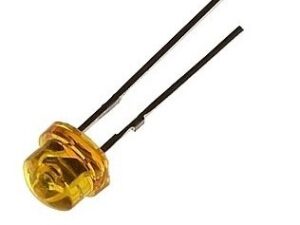 Светодиод мощный 800mcd 2,1в 5SYWC 70d