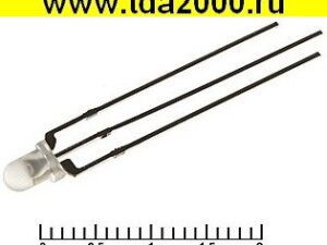 Светодиод мощный 300-500mcd 2-3,4в 3 RG