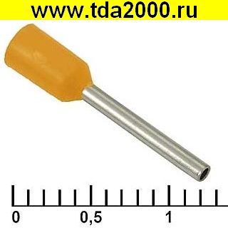 Разъём Наконечник на кабель DN00510 orange (1x10mm)