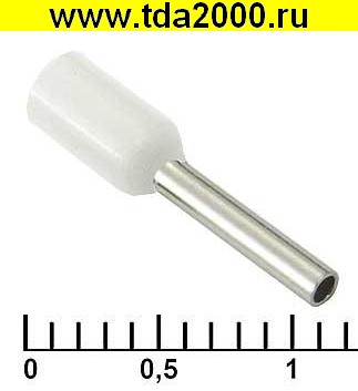Разъём Наконечник на кабель DN00708 white (1.2x8mm)