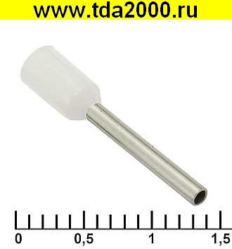 Разъём Наконечник на кабель DN00712 white (1.2x12mm)