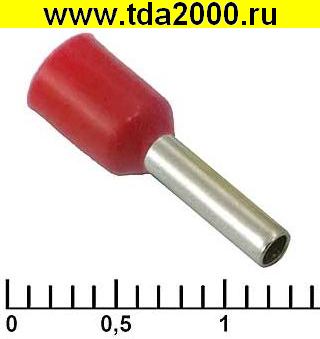 Разъём Наконечник на кабель DN01508 red (1.7x8mm)