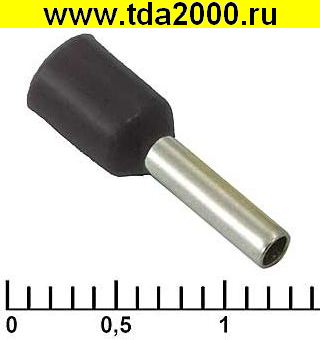 Разъём Наконечник на кабель DN01508 black (1.7x8mm)