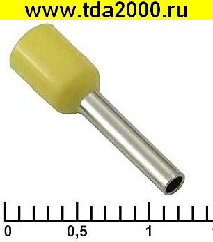 Разъём Наконечник на кабель DN01510 yellow (1.7x10mm)