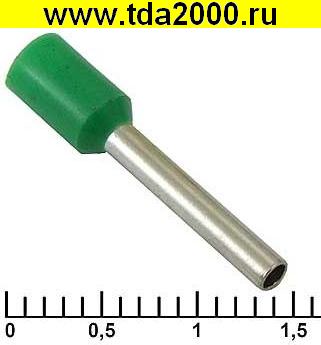 Разъём Наконечник на кабель DN01512 green (1.7x12mm)